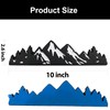 Zhizhong 10 Inch Snow Mountain Tree Emblem, Trunk Tailgate Mountains