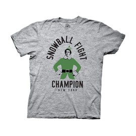 Ripple Junction Elf Snowball Fight Champion Adult T-Shirt XL Athletic Heather