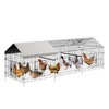 Garvee Metal Chicken Coop with Waterproof & Anti-UV Cover, Portable
