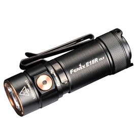 fenix , High Power E18R v2.0 USB C Mini EDC 1200 Lumen Flashlight Torch Black