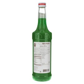 Monin - Green Mint Syrup, Bold Peppermint Coolness, Natural Flavors, Great for Smoothies, Sodas, Cocktails, and Teas, Non-GMO, Gluten-Free (750 ml)
