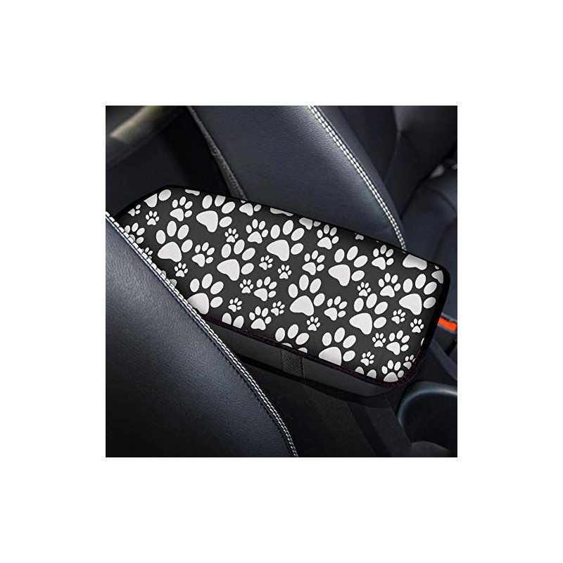 TOADDMOS Animal Puppy Dog Paw Print Universal Center Console Armrest