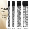 Black Lace Trim, 20 Yards Black Lace Ribbon Sewing Lace