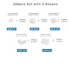 Bump Dots for Visually Impaired Combo Pack(5 Exclusive Tactile Shapes)