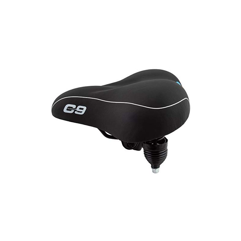 Sunlite Cloud-9 Bicycle Suspension Cruiser Saddle, Cruiser Gel, Tri-color Black