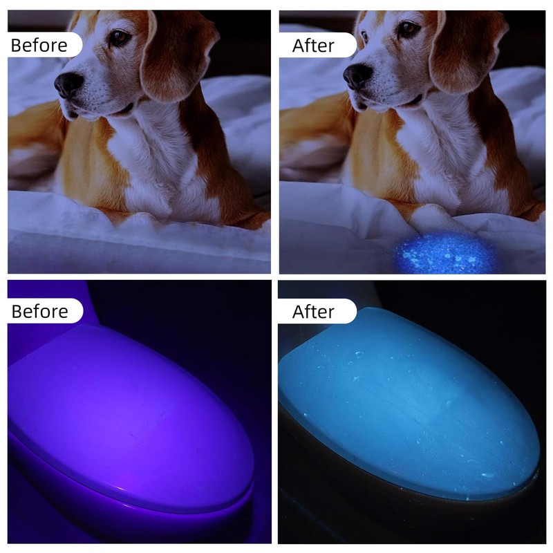 UV Flashlight Black Light, Black Light for Pet Urine Detection,