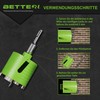 BETTERI SDS-plus Diamond Drill Bit Concrete 68 mm, Socket Countersink