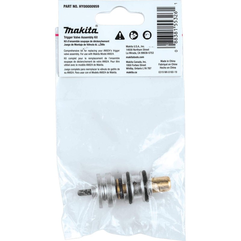 Makita HY00000959 Trigger Valve Assembly Kit, AN924