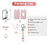 SHANGHONG for Land Rover Key Fob Cover with Keychain, Model2-pink,