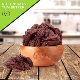 NUT CRAVINGS - Candied Pecans Honey Glazed Praline, No Shell (80oz - 5 LB) Bulk Nuts Packed Fresh in Resealable Bag - Healthy Protein Food Snack, All Natural, Keto Friendly, Vegan, Kosher