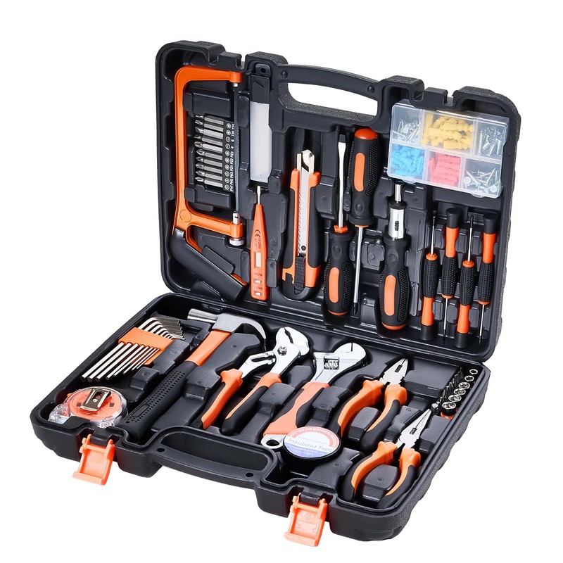 160-Piece Tool Set, General Household Hand Tool Kit, Auto Repair
