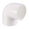 sourcing map 75mm Slip 90 Degree PVC Pipe Fitting Elbow