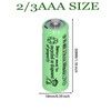 Yibatopow 8 Packs Ni-MH 2/3AAA 1.2v 300 mah Rechargeable Batteries