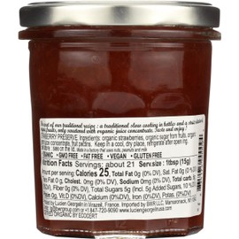 LUCIEN GEORGELIN Organic Strawberry Fruit Spread, 11.28 OZ