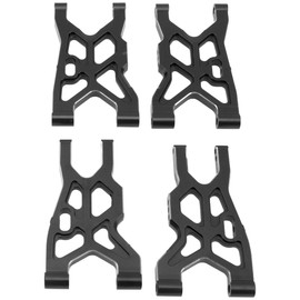 Vgoohobby Metal Front & Rear Suspension Arms Set Upgrades Parts Compatible with Arrma 1/8 Infraction 4X4 MEGA/Vendetta 4X4 3S BLX RC Car (Black)