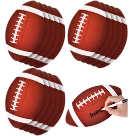 15 PCS Football Party Cutout Football Bulletin Board Decorations, Large Football Party Decorations with Glue Point Dots, 11.8 x 7.1 Inch Sports Party Decorations for Sports Theme Classroom Birthday