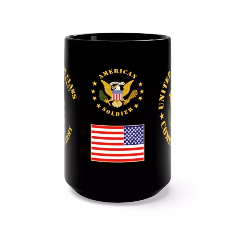 MIP Black Mug 15oz - Army - Sergeant First Class