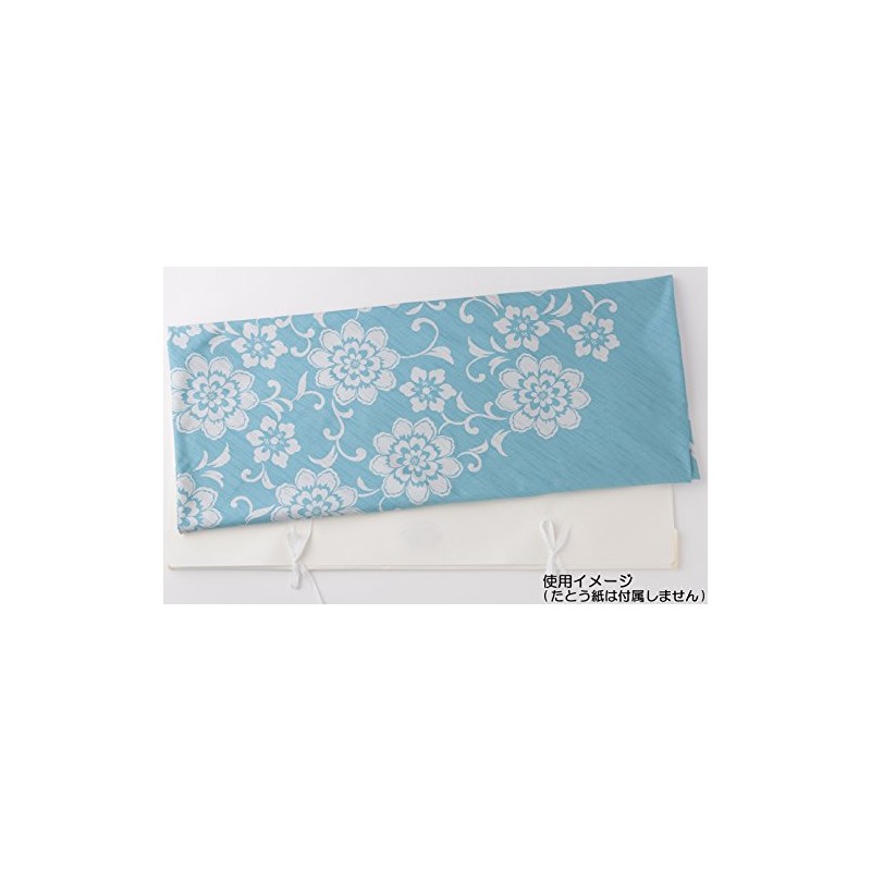 Musumi Furoshiki 150 Kimono Wrap Flower Arabesque Sage, 59.1 inches