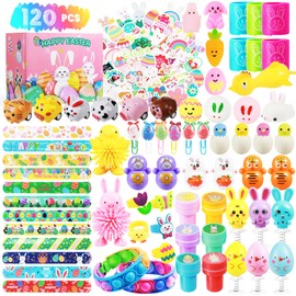 ZUGM 120 Pcs Easter Basket Stuffers, Easter Egg Fillers, Easter Gifts for Kids 4 5 6 7 8 9 10, Party Favor Toys, White Elephant Gifts, Kids Christmas Stocking Stuffers, Student Classroom Rewards