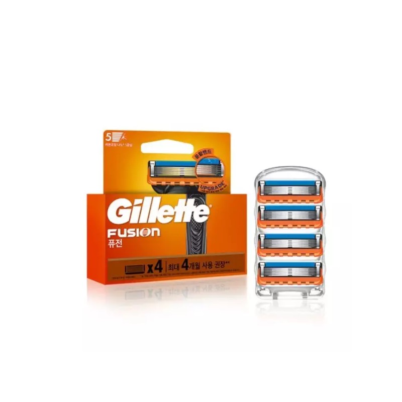 Fusion 퓨전 매뉴얼 면도날 4개입 Fusion Manual Razor Blades 4