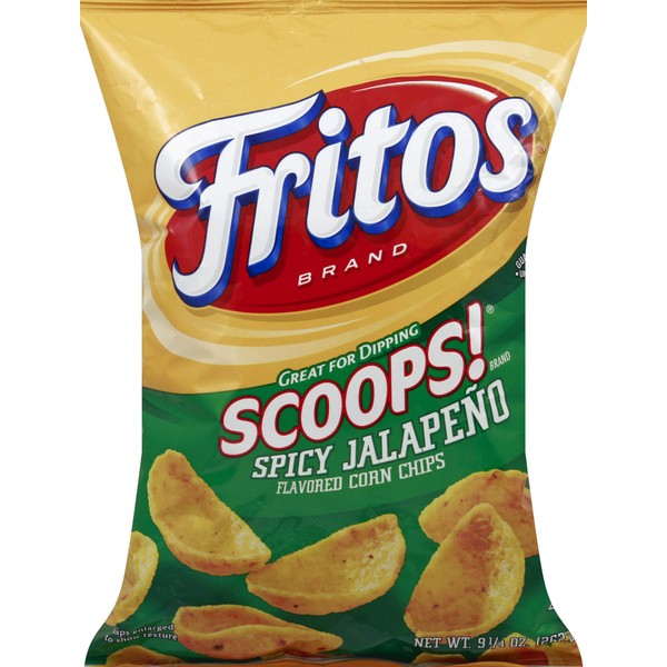 Fritos Scoops, Jalapeno, 9.25 Ounce