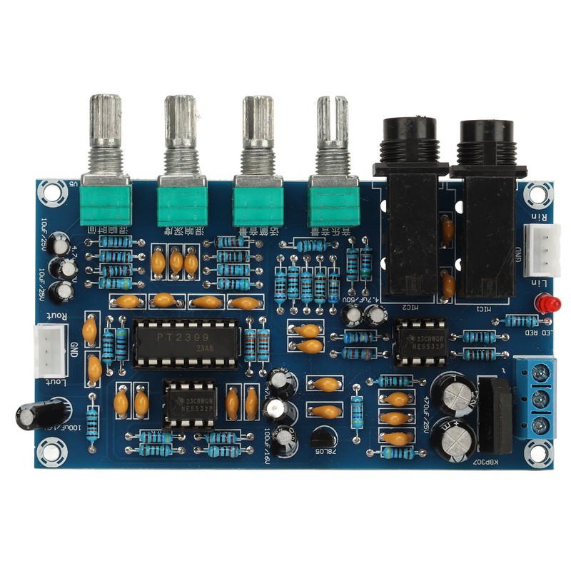 Reverberation Board Microphone Reverb Plate PT2399 Chip PCB Microphone Reverb