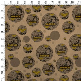 GRAPHICS & MORE Wonder Woman Warrior Pattern Premium Kraft Gift Wrap Wrapping Paper Roll