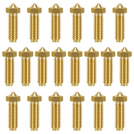TMYPN 20PCS Brass Volcano Nozzle Kit for Anycubic Kobra 2, Kobra 2 Pro, Kobra 2 Plus, Kobra 2 Max, Kobra 2 Neo 3D Printer (0.4mm Nozzles * 8 and 0.2mm/0.6mm/0.8mm/1.0mm Nozzles * 3)