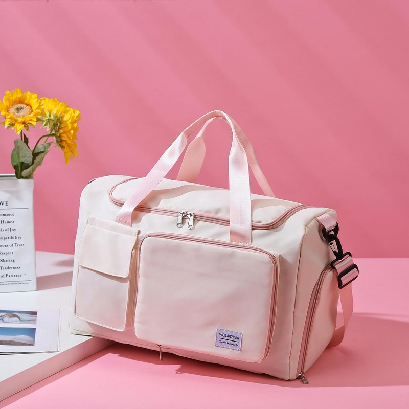 Small Gym Bag for Women, Travel Duffle Bag Carry On