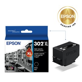 EPSON 302 Claria Premium Ink High Capacity (T302XL020-S) Works with Expression XP-6000 XP-6100