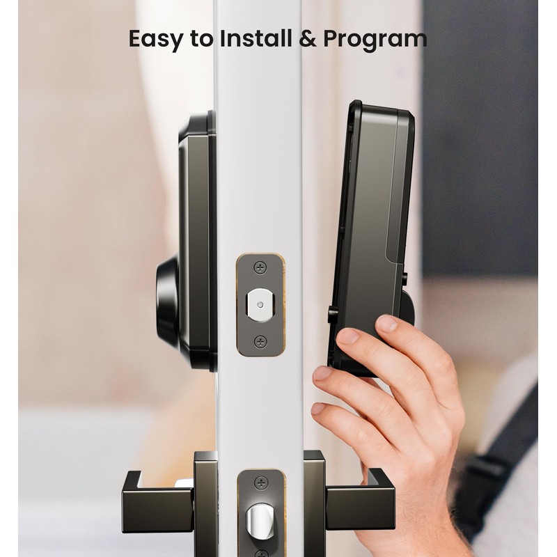 Veise VE06-L Smart Locks with 2 Lever Handle Set, App
