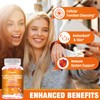 2 Packs 2500MG Liposome Glutathione Gummies, Composite L-Cysteine, Collocation Milk
