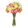 Ranunculus Artificial FlowersBundle 18Pcs Artificial Silk Mini Rose Flowers Persian