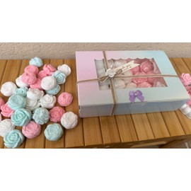 48 Glycerine Soaps in Pastel Shades with Lemongrass, Verbena and Sweet Coconut - Souvenirs, Events, Business Gifts - Over 500 Grams of Soap