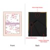 Laura Ashley 4x6 Pink Enamel Picture Frame, Gold Metal Edge