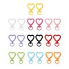 20Pcs Mixed Heart Keychain Clip Heart Carabiner Key Chain Hooks