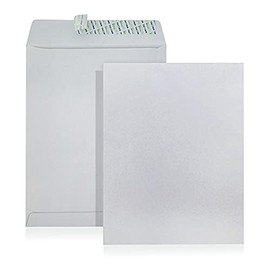 WINPAQ 12X16 White Pocket Envelopes with 12" x 16" inches (305mm x 406mm) 27lb White Wove, Peal and Seal - Great for Filing, Storing or Mailing Documents. (50)