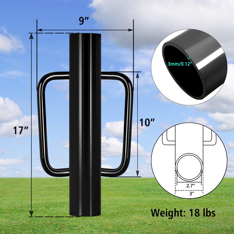 Gtongoko 18LB T Post Driver with Handles Heavy Duty Fence