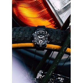 Casio GA-2000 Series G-Shock Carbon Core Guard Structure Wristwatch, Black, Watch shock resistant construction, carbon core guard