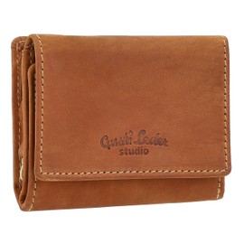 Gusti Leather Wallet – August Mini Wallet Small Wallet Card Holder Wallet Women Men, brown, Retro