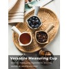 YHOJOY Espresso Cups Ceramic, Espresso Measuring Cups with Dual Measurement