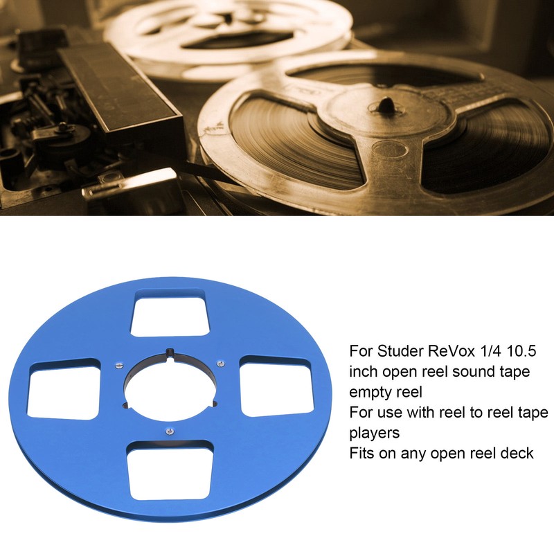 1/4 10.5 Inch Empty Tape Reel 4 Hole Aluminum Alloy
