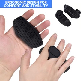 Non-Slip Gym Training Grips - Ergonomic Fingerless Hand Protectors for Weight Lifting, Pull-Ups & Crossfit, Durable Rubber Palm Guards for Men/Women