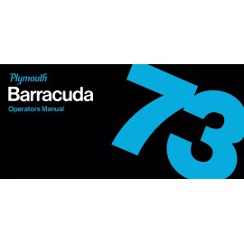 1973 Plymouth Barracuda Owner's Manual - COLOR
