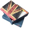 Union Jack Leather Card Holder Wallet, 8 Card Slots, RFID