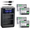 Kastar 4-Pack EN-EL15C Battery and LED2 USB Charger Compatible with