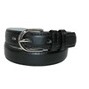 CTM® Toddlers Basic 1 Inch Leather Belt, Small, Black