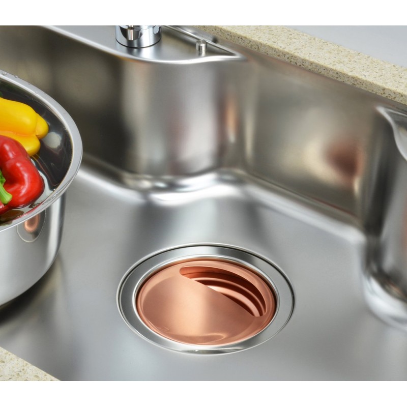 Gaona Camo GA-PB002 Copper Lid for Sinks, Hides Garbage (Sterilizing