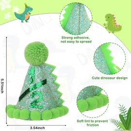 Semato Dinosaur Birthday Decorations 1/2 Birthday Dinosaur Hat for 1/2 Birthday Girl and Boy Outfit 1/2 Birthday Crown for Dinosaur Birthday Decor