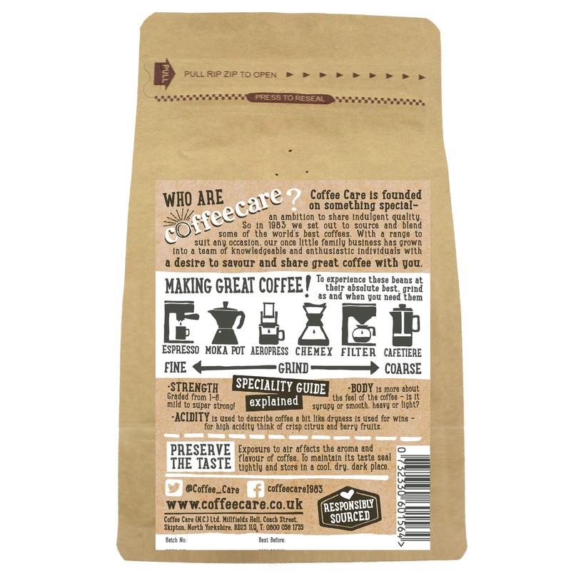 Whole Coffee Beans - Three Peaks Blend - Coffee Care